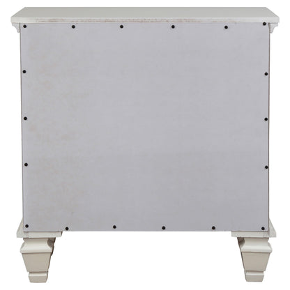 Sandy Beach Nightstand in Cream White - Coaster Furniture