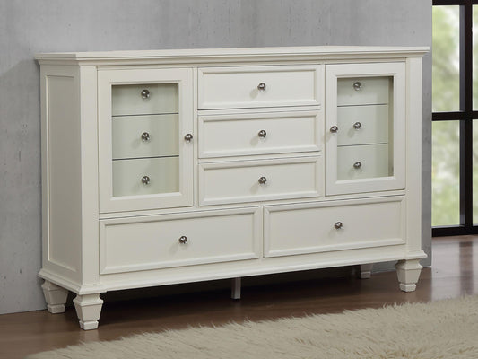 Sandy Beach Dresser in Cream White - Coaster Furniture