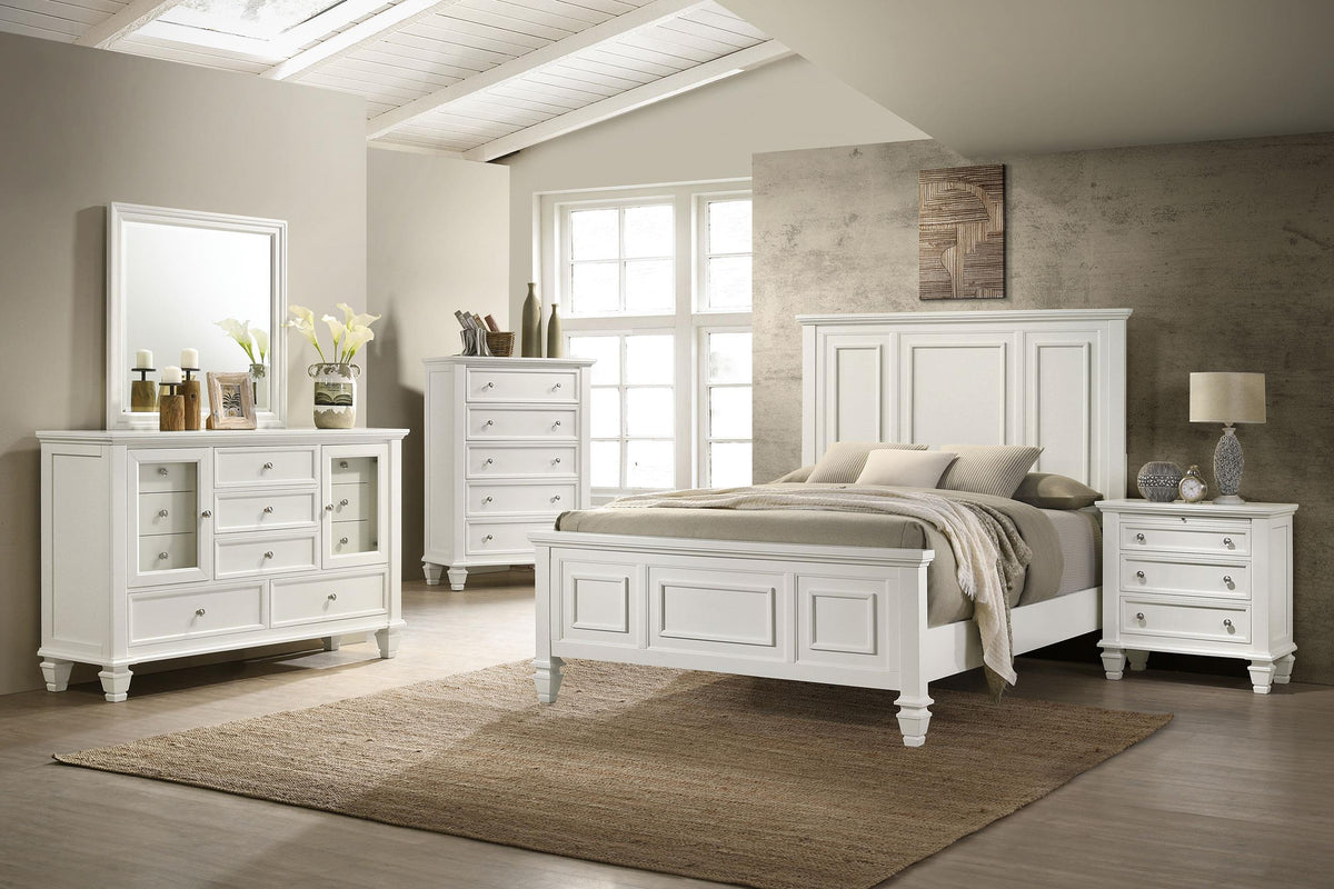 Sandy Beach Dresser Mirror in Cream White - Coaster Furniture