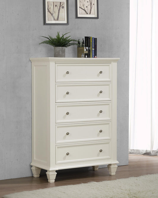 Sandy Beach Chest in Cream White - Coaster Furniture