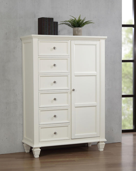 Sandy Beach Chest in Cream White - Coaster Furniture