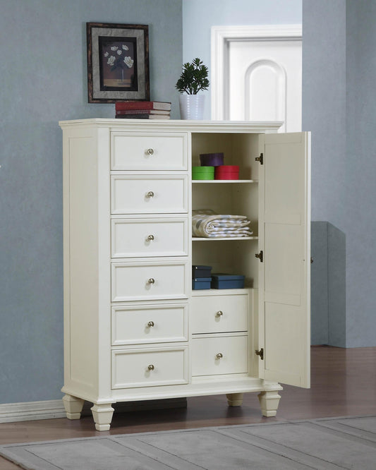 Sandy Beach Chest in Cream White - Coaster Furniture