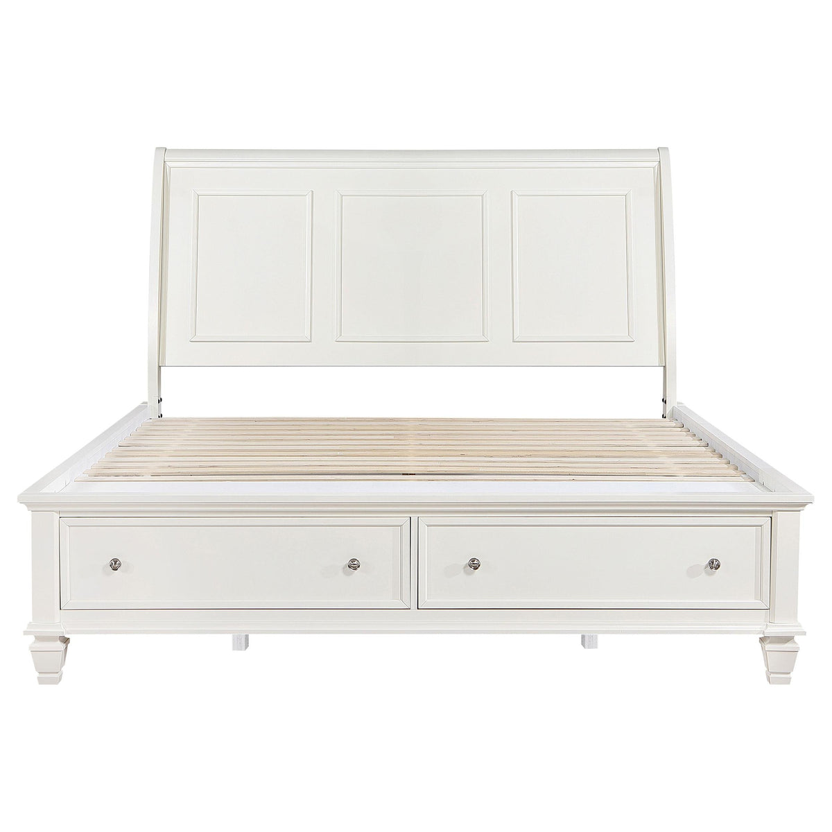 Sandy Beach E King Bed in Cream White - Coaster Furniture