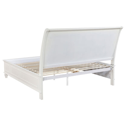 Sandy Beach E King Bed in Cream White - Coaster Furniture