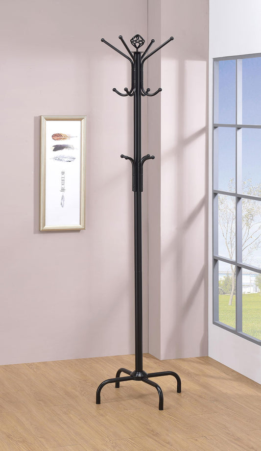 Collier Coat Rack in Black - Coaster Furniture