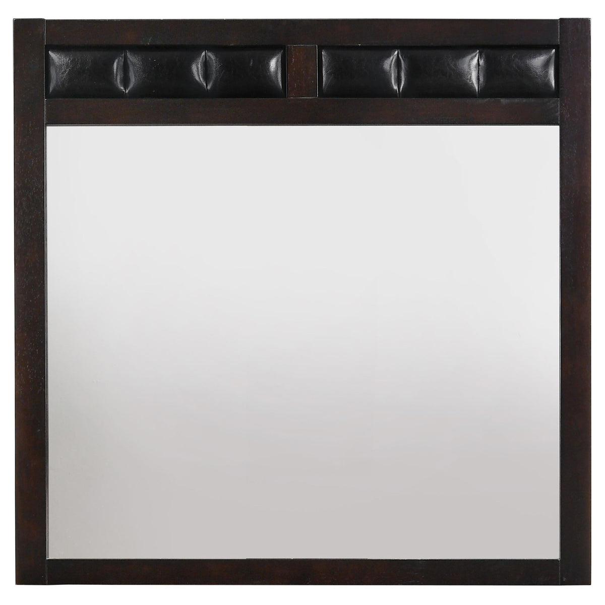 Carlton Dresser Mirror in Cappuccino - Coaster Furniture