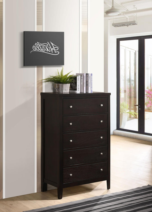 Carlton Chest in Cappuccino - Coaster Furniture