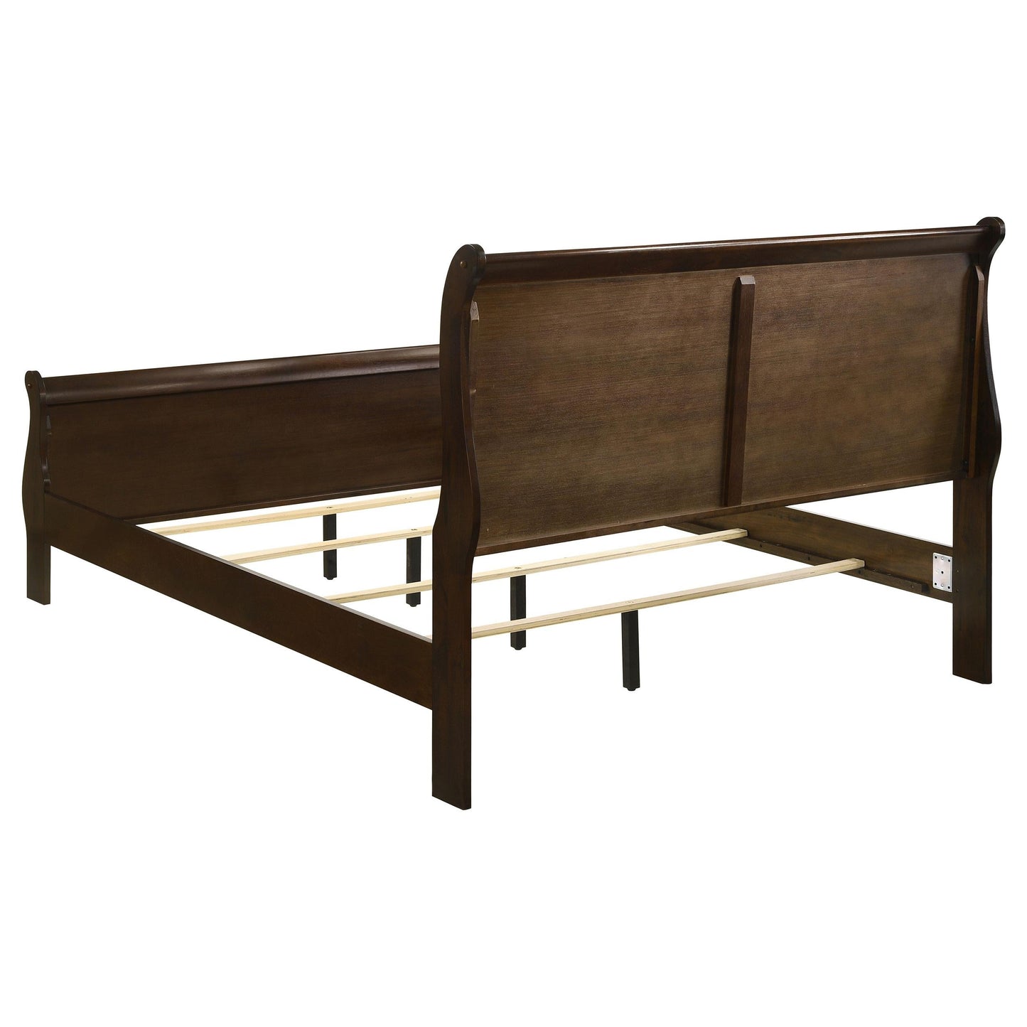 Louis Philippe Full Bed 4-Piece Set - Cappuccino