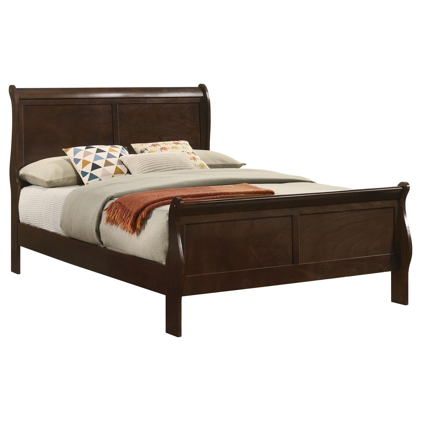 Louis Philippe Full Bed - Cappuccino