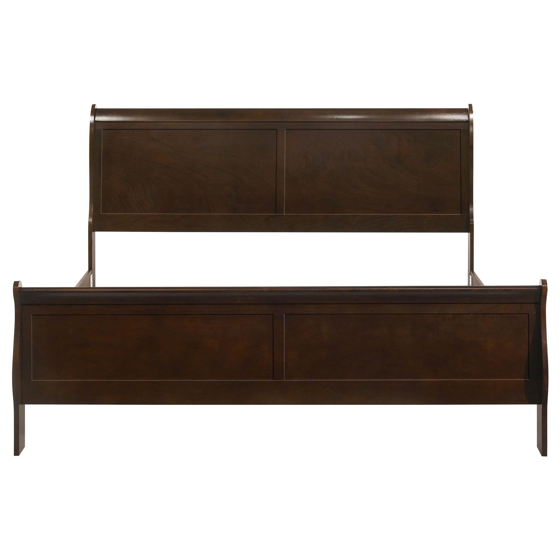 Louis Philippe E King Bed - Cappuccino