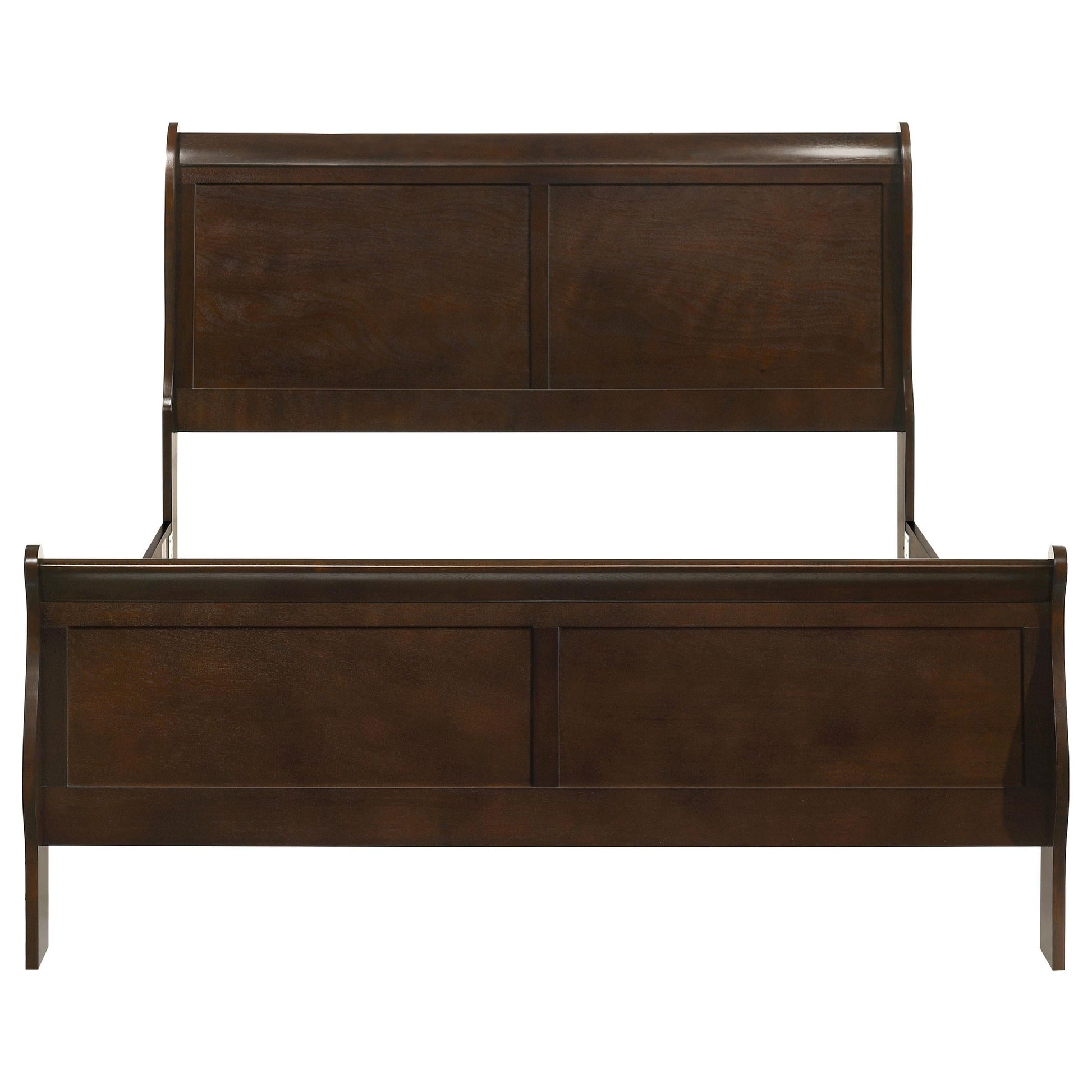 Louis Philippe Queen Bed - Cappuccino