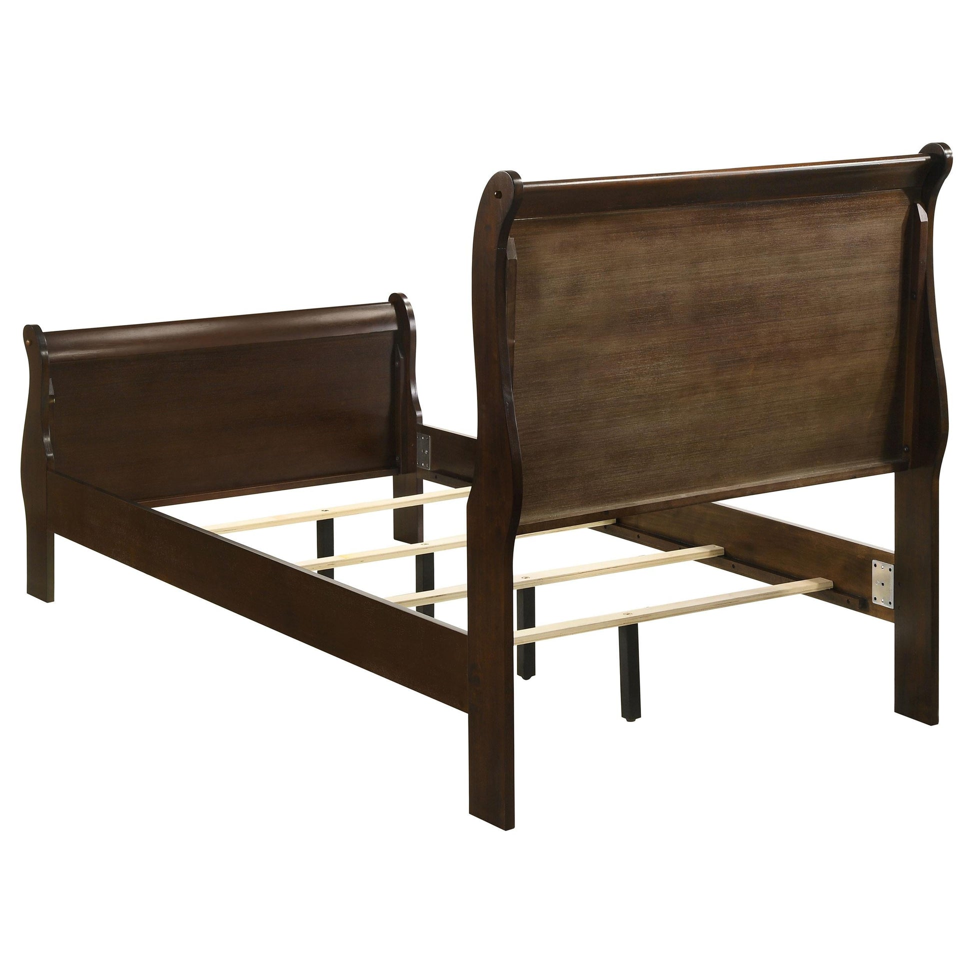 Louis Philippe Twin Bed 4-Piece Set - Cappuccino