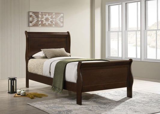 Louis Philippe Twin Bed - Cappuccino