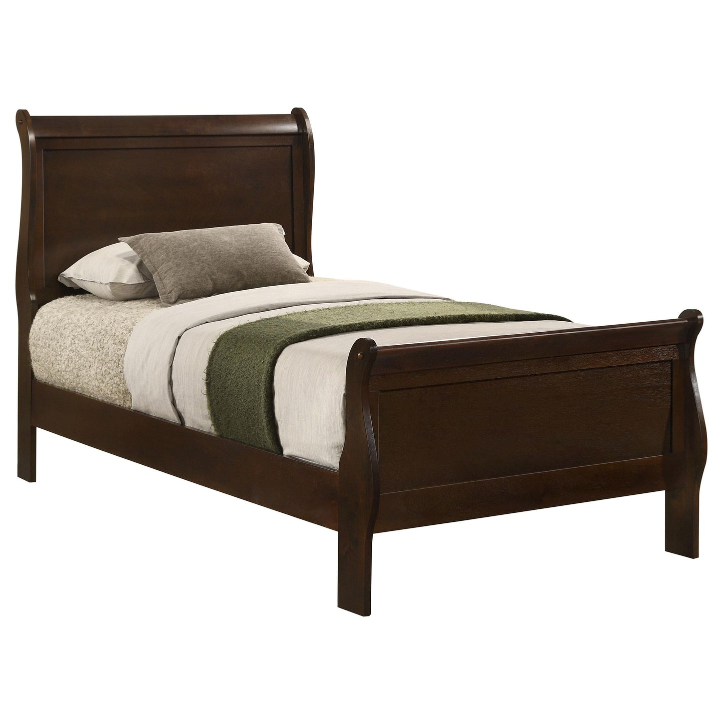 Louis Philippe Twin Bed - Cappuccino