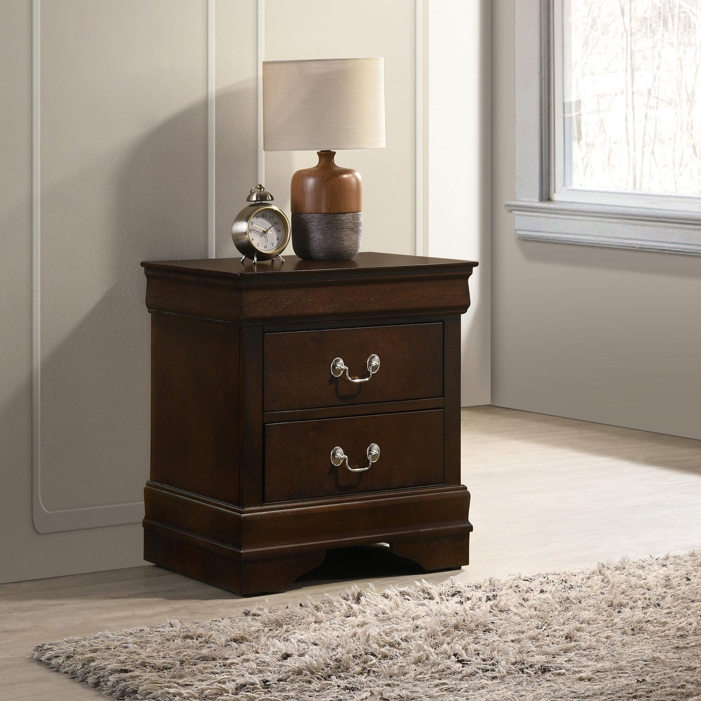 Louis Philippe Nightstand - Cappuccino