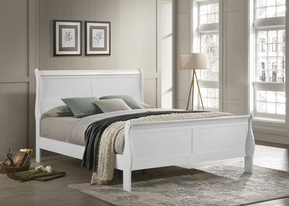 Louis Philippe Full Bed - White