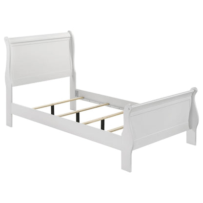 Louis Philippe Twin Bed - White