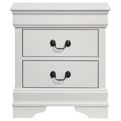 Louis Philippe Nightstand - White