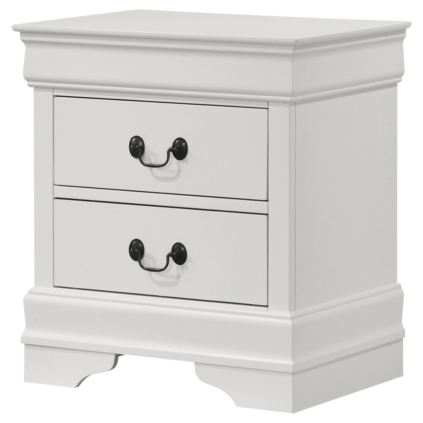 Louis Philippe Nightstand - White