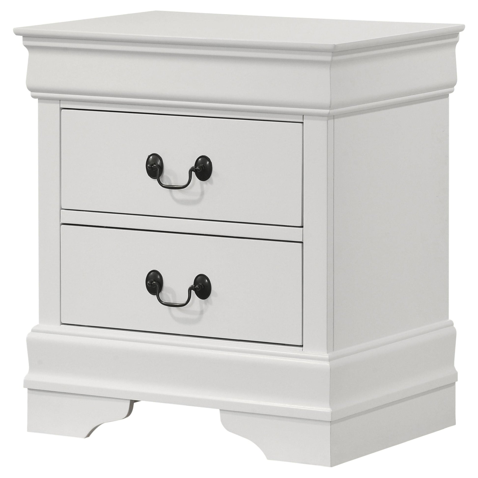 Louis Philippe Nightstand - White