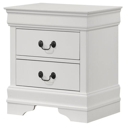 Louis Philippe Nightstand - White