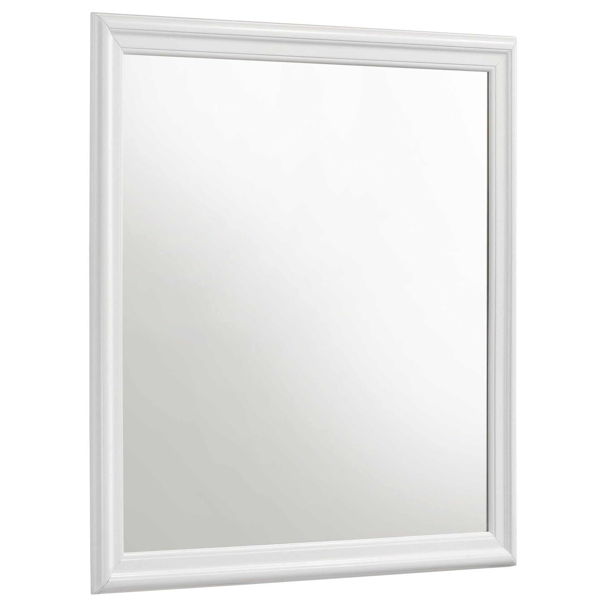 Louis Philippe Dresser Mirror - White