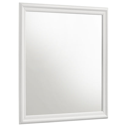 Louis Philippe Dresser Mirror - White