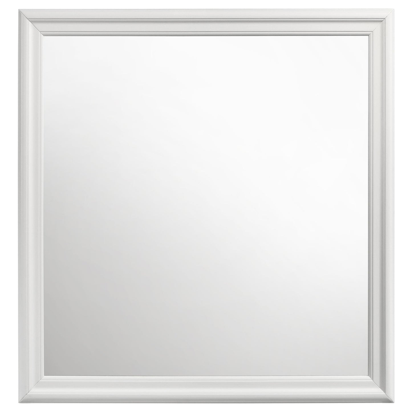 Louis Philippe Dresser Mirror - White