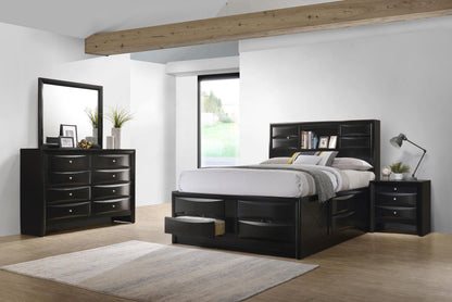 Briana Bed 4-Piece Set in Black