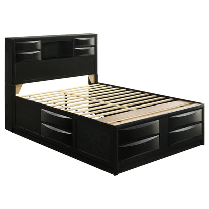 Briana Bed 4-Piece Set in Black