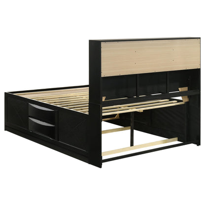 Briana Bed 4-Piece Set in Black