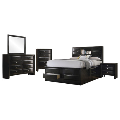 Briana Bed 5-Piece Set in Black