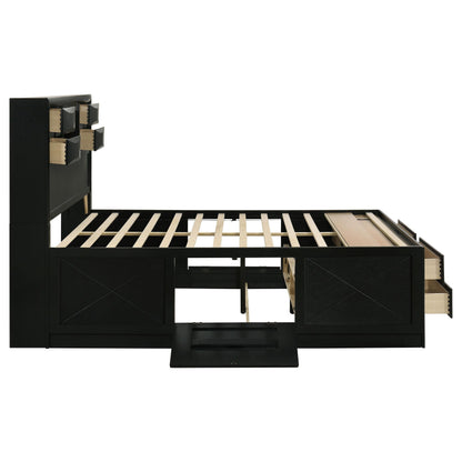 Briana Bed 5-Piece Set in Black