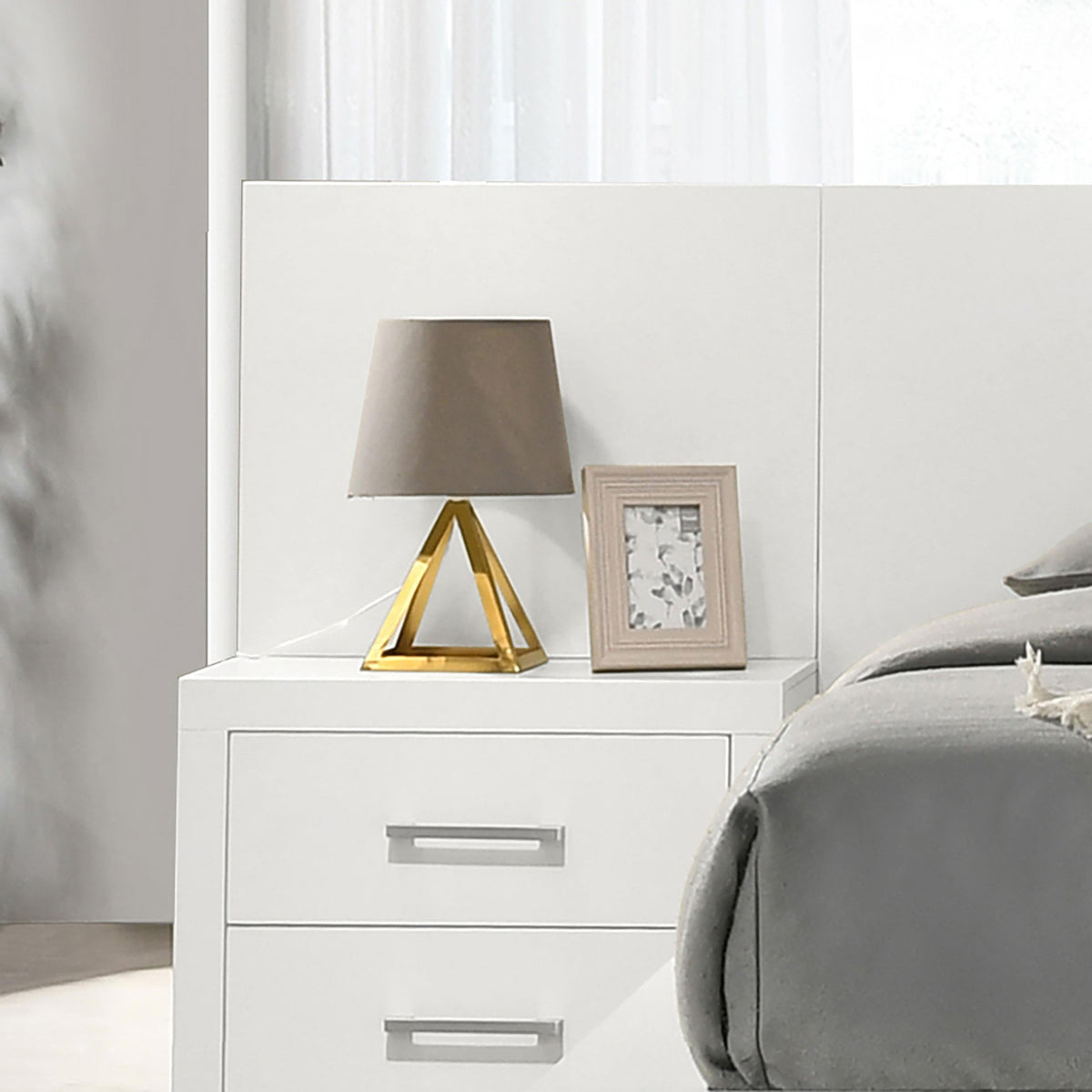 Jessica Nightstand Back Panel in Snow White - Coaster Furniture