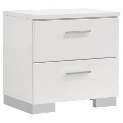 Felicity 5-Piece Set in White High Gloss