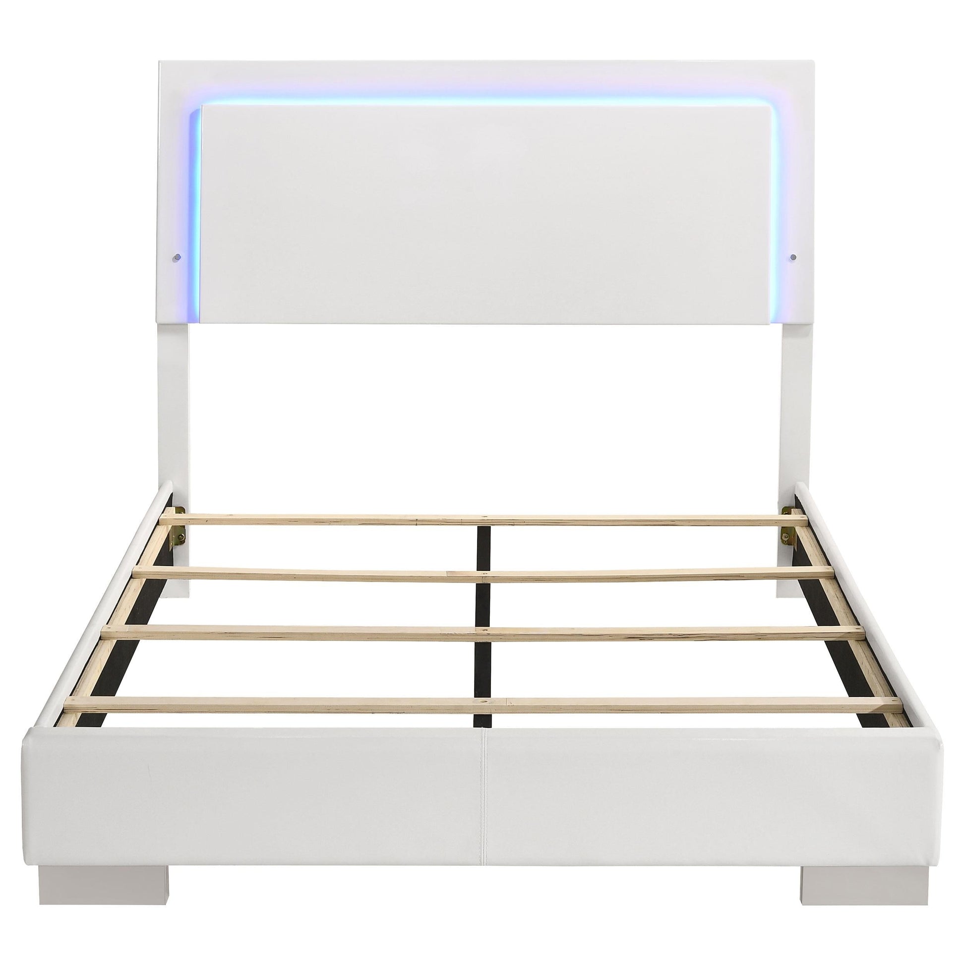 Felicity Full Bed - White High Gloss