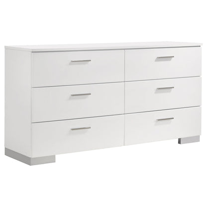 Felicity 6-Piece Set in White High Gloss