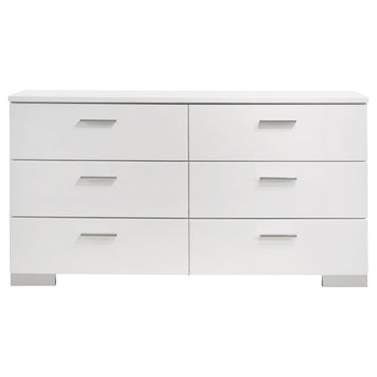 Felicity 6-Piece Set in White High Gloss