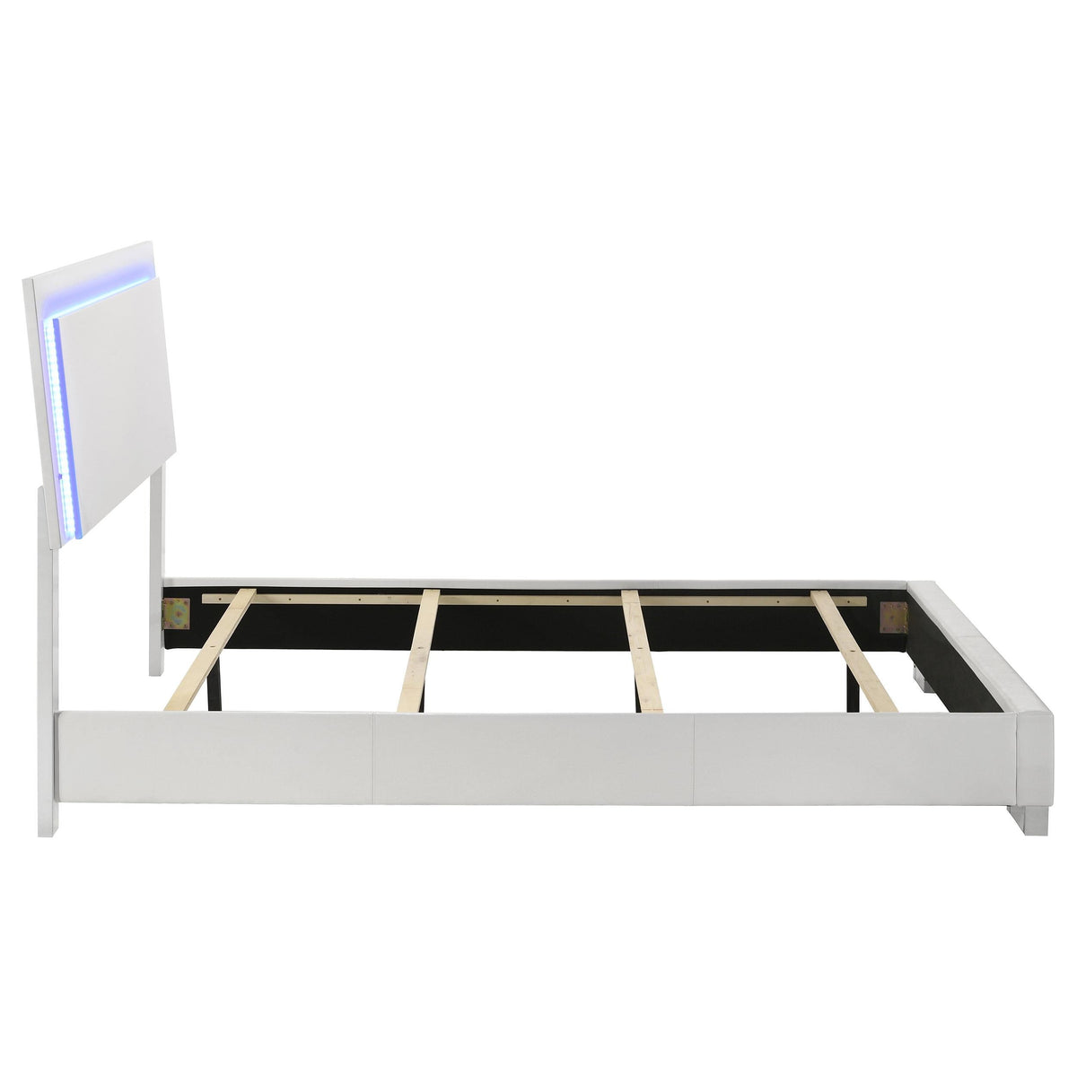 Felicity Queen Bed in White High Gloss - Coaster Furniture