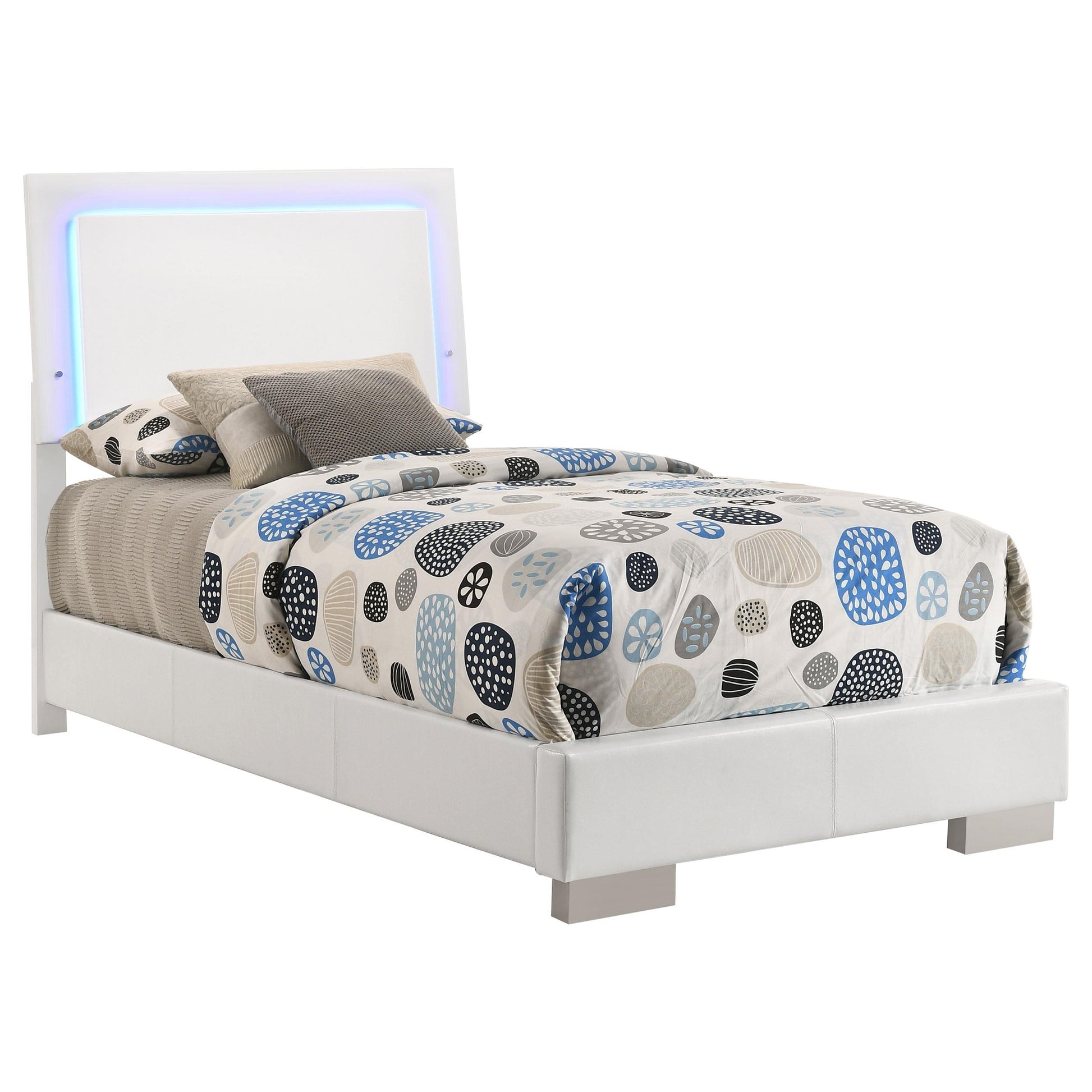 Felicity Twin Bed - White High Gloss