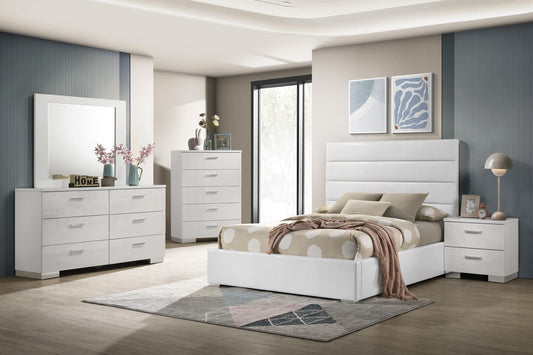 Felicity Full Bed 5-Piece Set - White