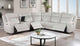 8701 Beige 3 Power Recliner Sectional Living Room Set