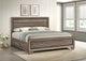 Kauffman E King Bed in Washed Taupe - Coaster Furniture