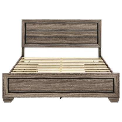 Kauffman E King Bed in Washed Taupe - Coaster Furniture