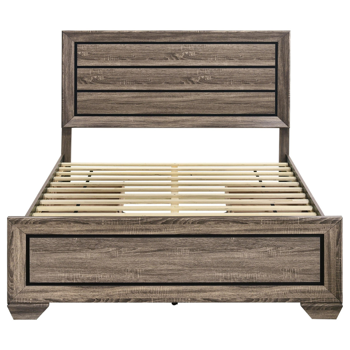 Kauffman Queen Bed in Washed Taupe - Coaster Furniture