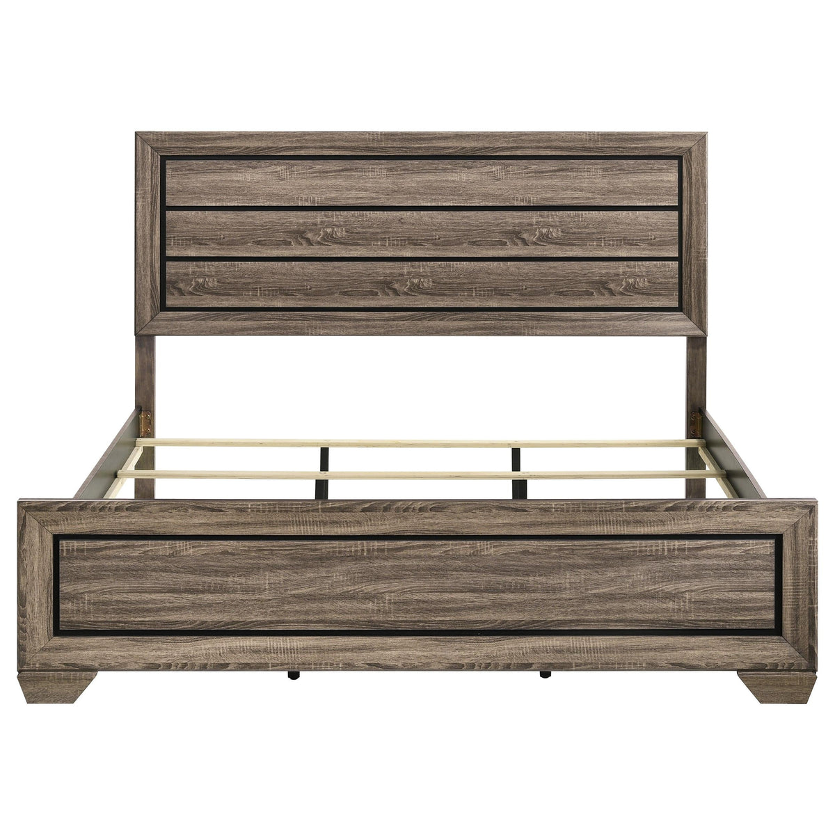 Kauffman E King Bed in Washed Taupe - Coaster Furniture