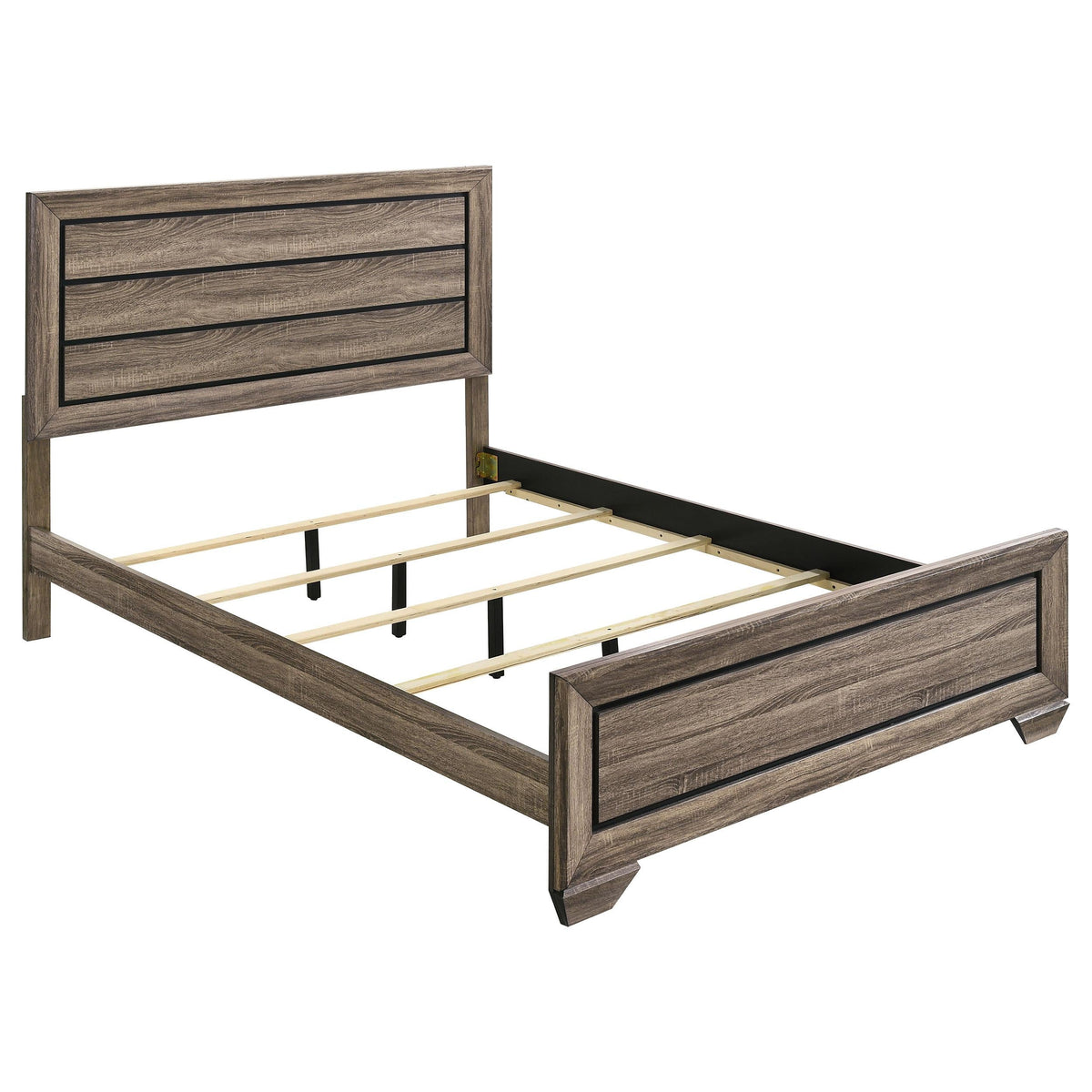 Kauffman Queen Bed in Washed Taupe - Coaster Furniture