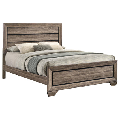 Kauffman Queen Bed in Washed Taupe - Coaster Furniture