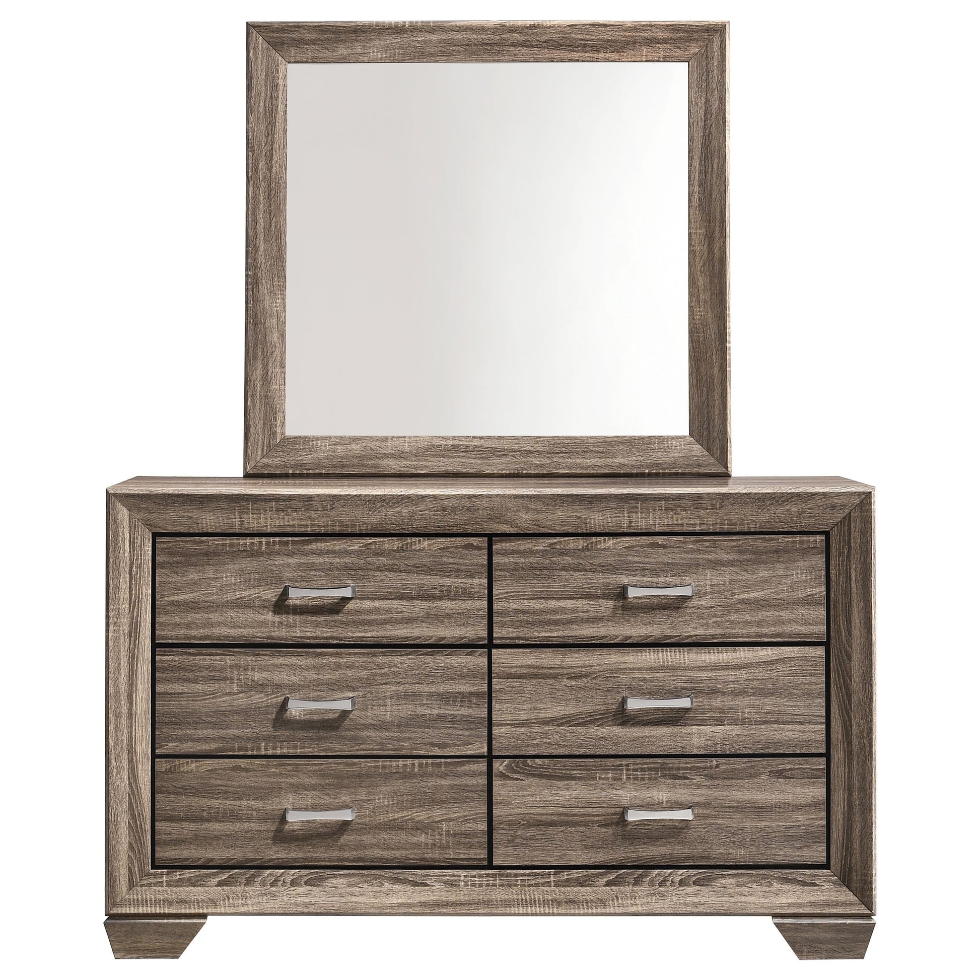 Kauffman Dresser With Mirror - Washed Taupe