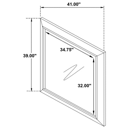 Kauffman Dresser Mirror - Washed Taupe